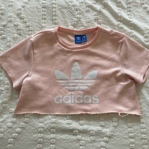 Light Pink Adidas Crop Top